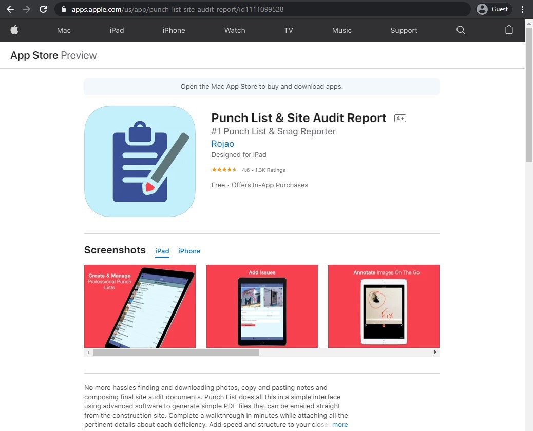 Punch List & Site Audit Report